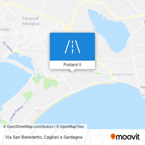 Mappa Via San Benedetto