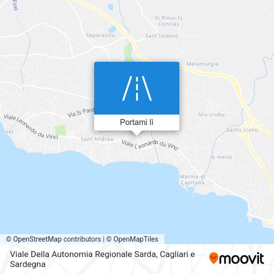 Mappa Viale Della Autonomia Regionale Sarda