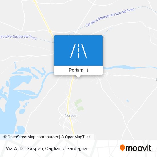 Mappa Via A. De Gasperi