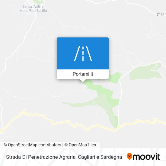 Mappa Strada Di Penetrazione Agraria