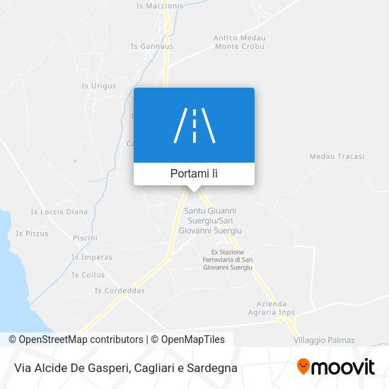Mappa Via Alcide De Gasperi