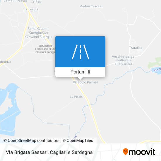 Mappa Via Brigata Sassari
