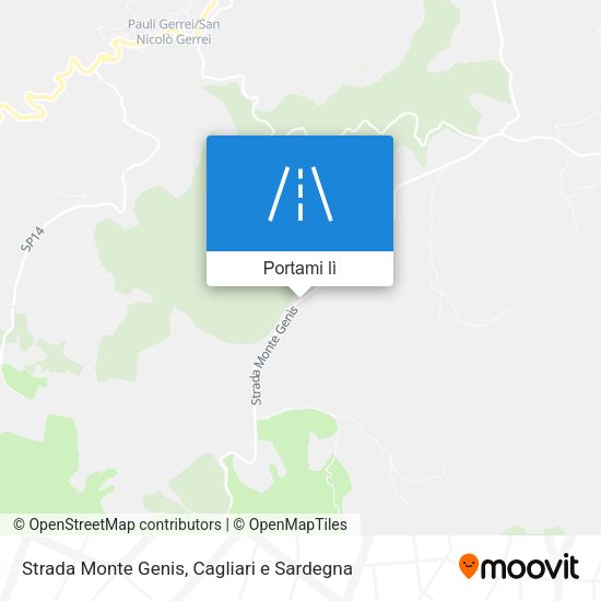 Mappa Strada Monte Genis