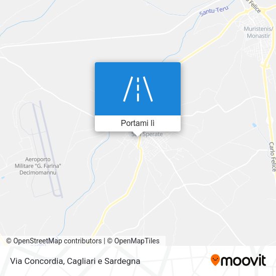Mappa Via Concordia