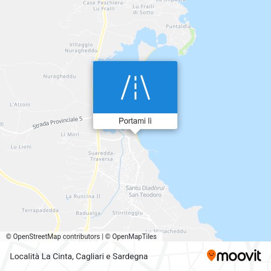 Mappa Località La Cinta