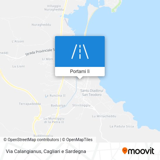 Mappa Via Calangianus