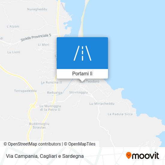 Mappa Via Campania