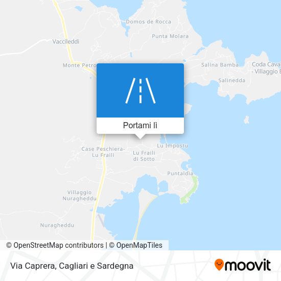 Mappa Via Caprera