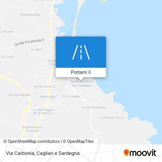 Mappa Via Carbonia
