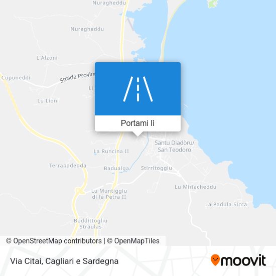 Mappa Via Citai