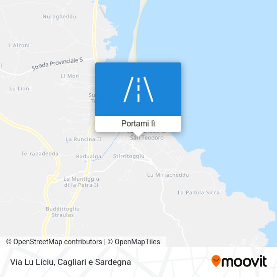 Mappa Via Lu Liciu