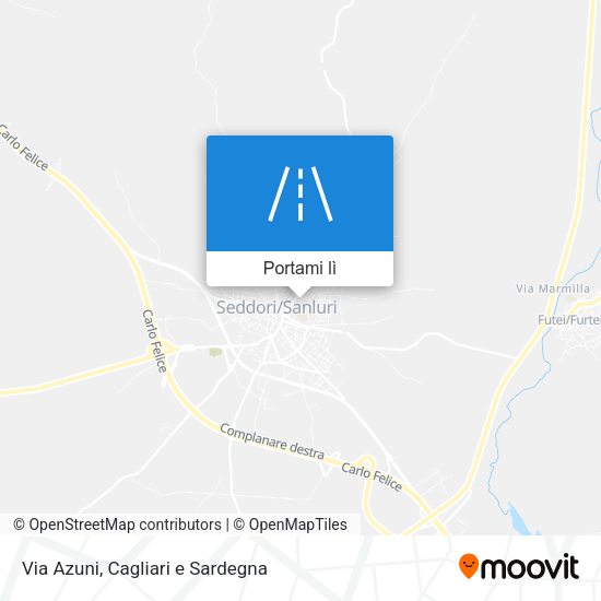 Mappa Via Azuni