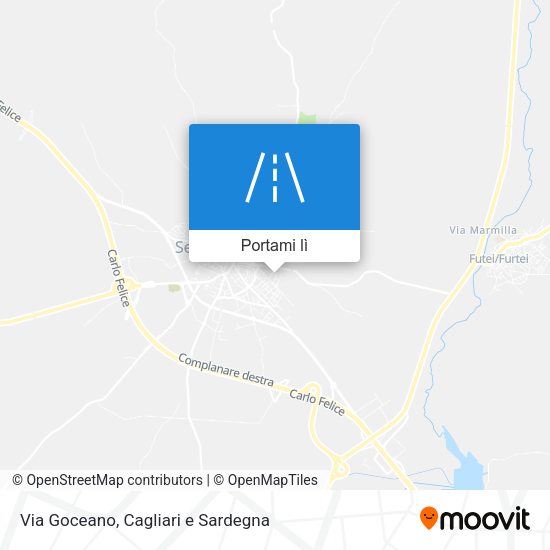 Mappa Via Goceano
