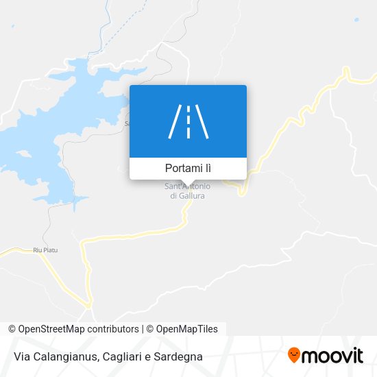 Mappa Via Calangianus