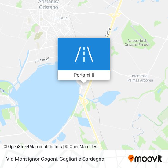 Mappa Via Monsignor Cogoni