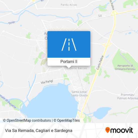 Mappa Via Sa Remada