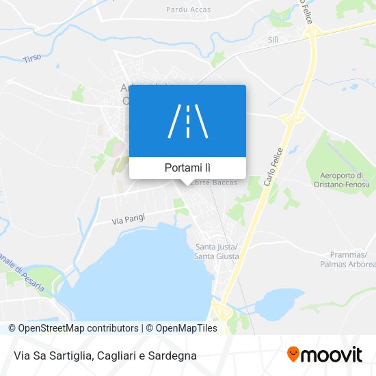 Mappa Via Sa Sartiglia
