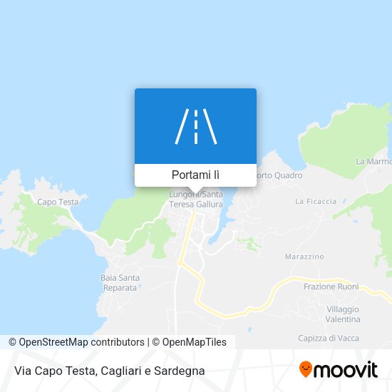 Mappa Via Capo Testa
