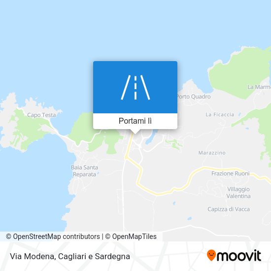 Mappa Via Modena