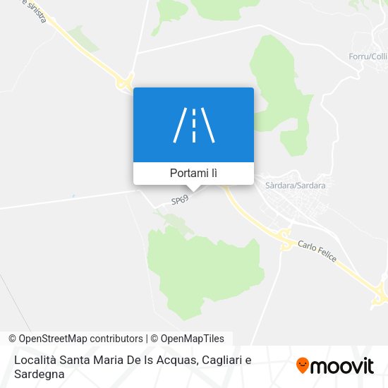 Mappa Località Santa Maria De Is Acquas