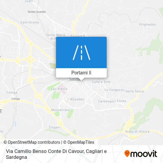 Mappa Via Camillo Benso Conte Di Cavour