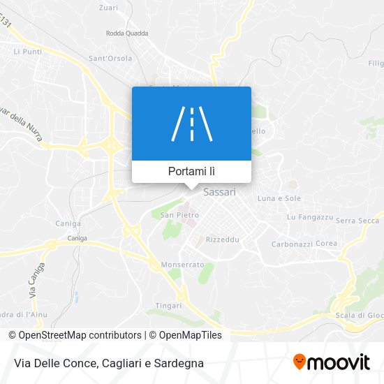 Mappa Via Delle Conce