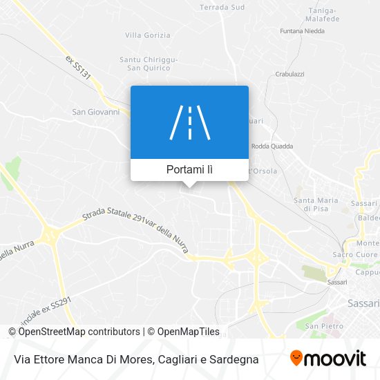 Mappa Via Ettore Manca Di Mores