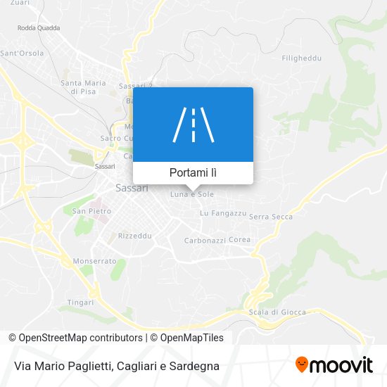 Mappa Via Mario Paglietti