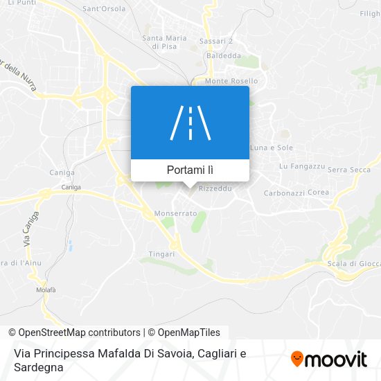Mappa Via Principessa Mafalda Di Savoia