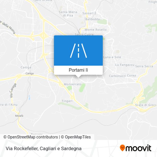 Mappa Via Rockefeller