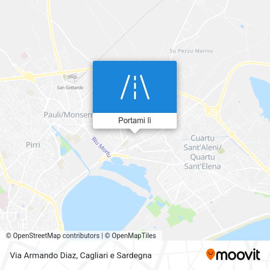 Mappa Via Armando Diaz
