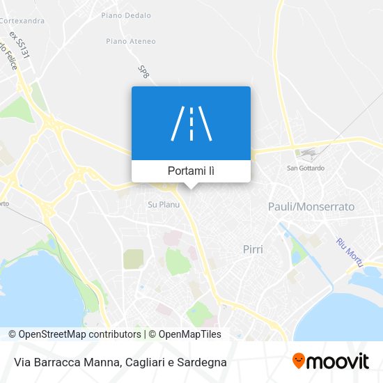 Mappa Via Barracca Manna