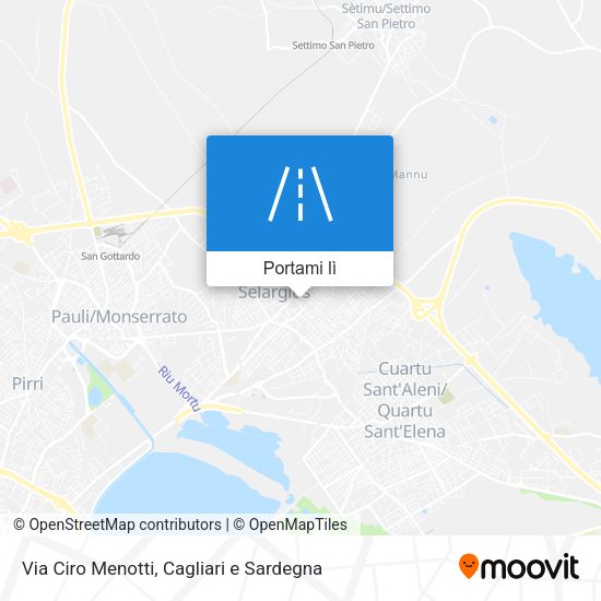 Mappa Via Ciro Menotti