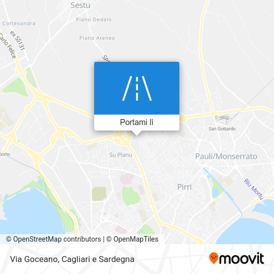 Mappa Via Goceano