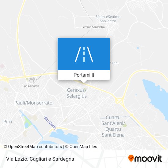 Mappa Via Lazio