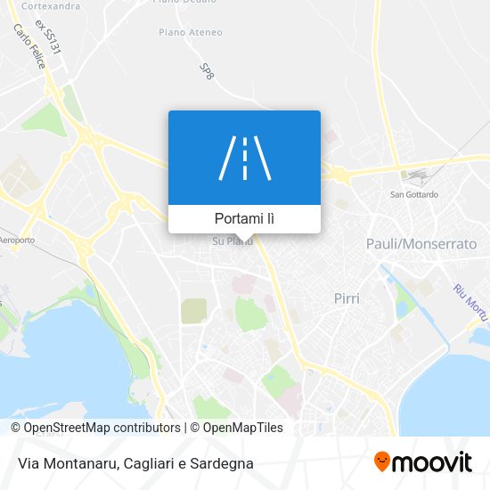 Mappa Via Montanaru