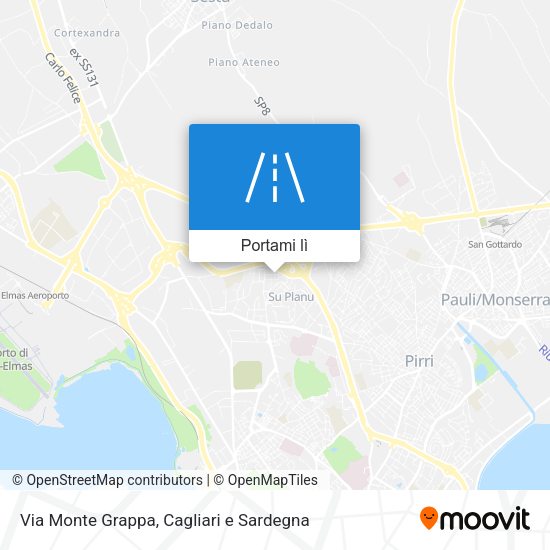 Mappa Via Monte Grappa