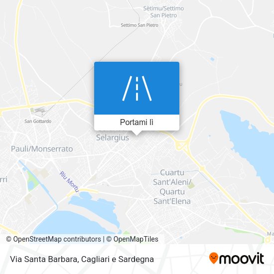 Mappa Via Santa Barbara
