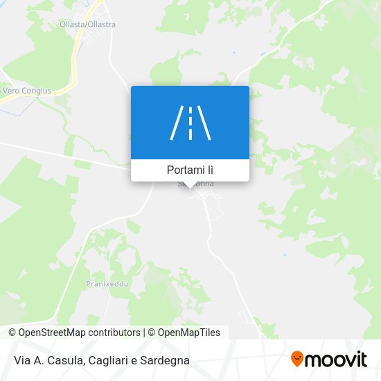 Mappa Via A. Casula