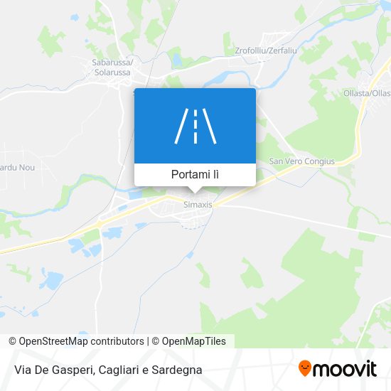 Mappa Via De Gasperi