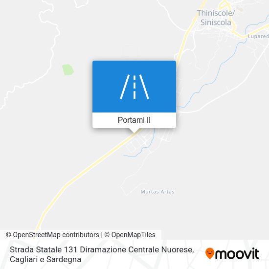 Mappa Strada Statale 131 Diramazione Centrale Nuorese