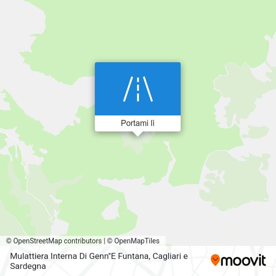 Mappa Mulattiera Interna Di Genn''E Funtana
