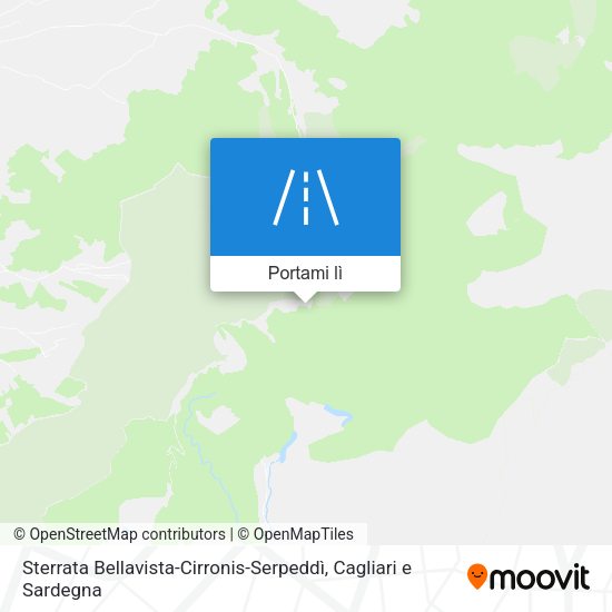 Mappa Sterrata Bellavista-Cirronis-Serpeddì