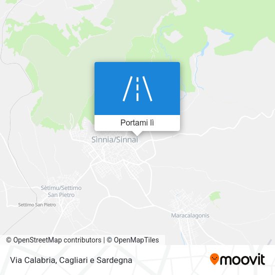 Mappa Via Calabria