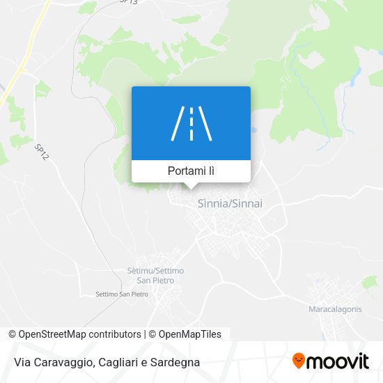 Mappa Via Caravaggio