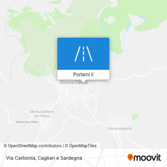 Mappa Via Carbonia