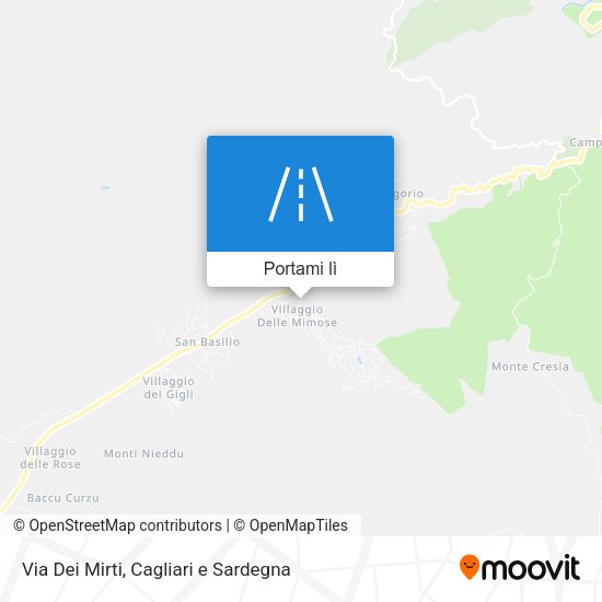 Mappa Via Dei Mirti