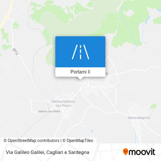 Mappa Via Galileo Galilei