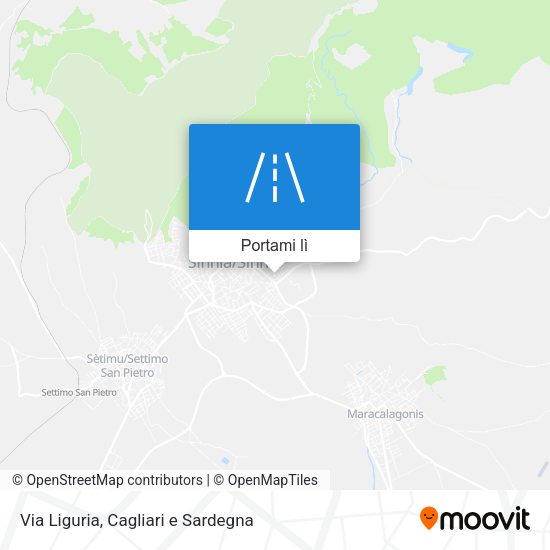 Mappa Via Liguria