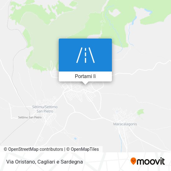 Mappa Via Oristano